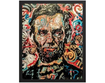 Abraham Lincoln Art Print, Framed Political Wall Art