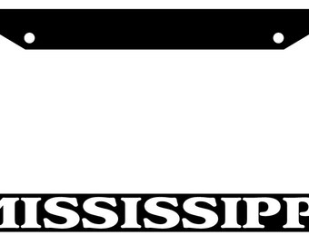 Louis Auto Accessory Novelty Black License Plate Frame CURSIVE St