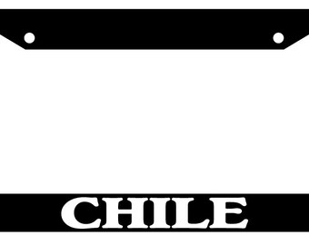 Chile Chilean Flag Gifts Custom Personalized Aluminum Metal Novelty License Plate Cover Front Auto Car Accessories Vanity Tag 6x12 Inches