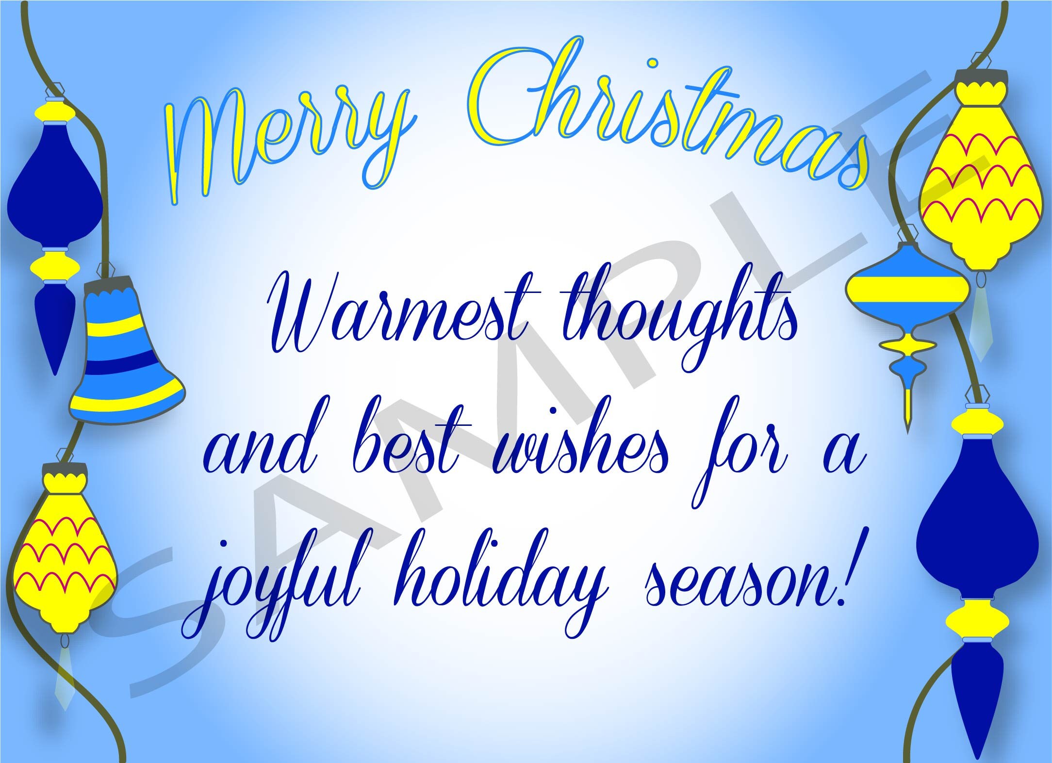 Color Blind Vintage Ornaments Christmas Card Etsy