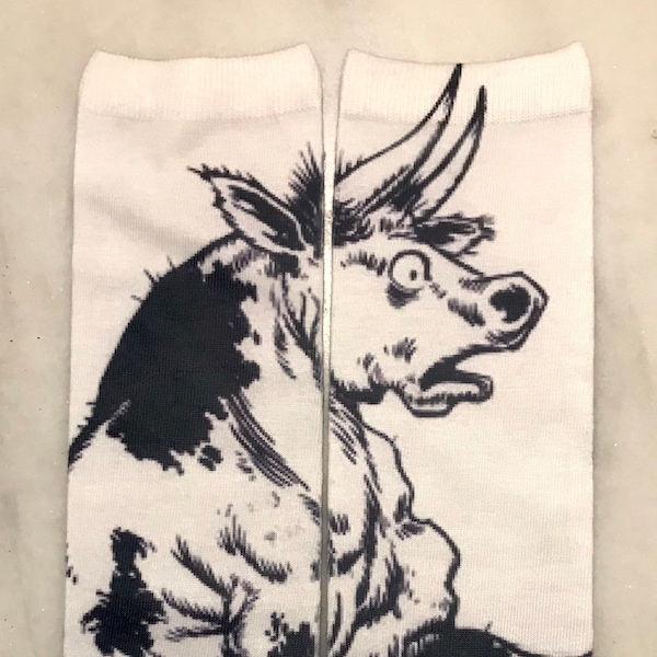 Ferdinand Sock | Bull Sock | Cow Sock | Animal Apparel | Washable