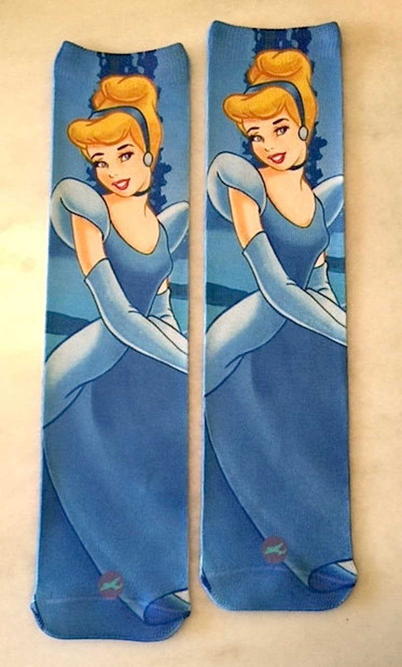 Cinderella Sock Disney Apparel Princess Socks Washable Etsy