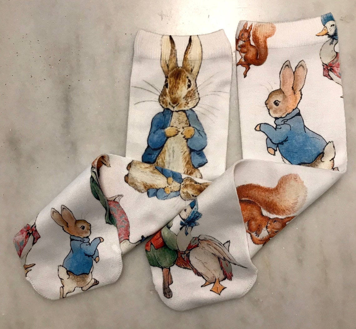 Peter Rabbit Sock Storybook Childhood Apparel - Etsy