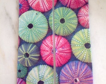 Urchin Socks | Ocean Socks | Sea Socks | Wildlife Socks | Snorkeling Apparel | Pink And Green Socks | Wrap Around Image | Washable Socks