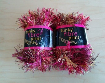 3.5 skeins for 1 price, Fanky Fibre Print, Made in China