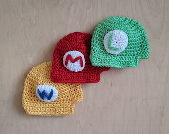 Toadstool Mario Luigi Wario Crochet 