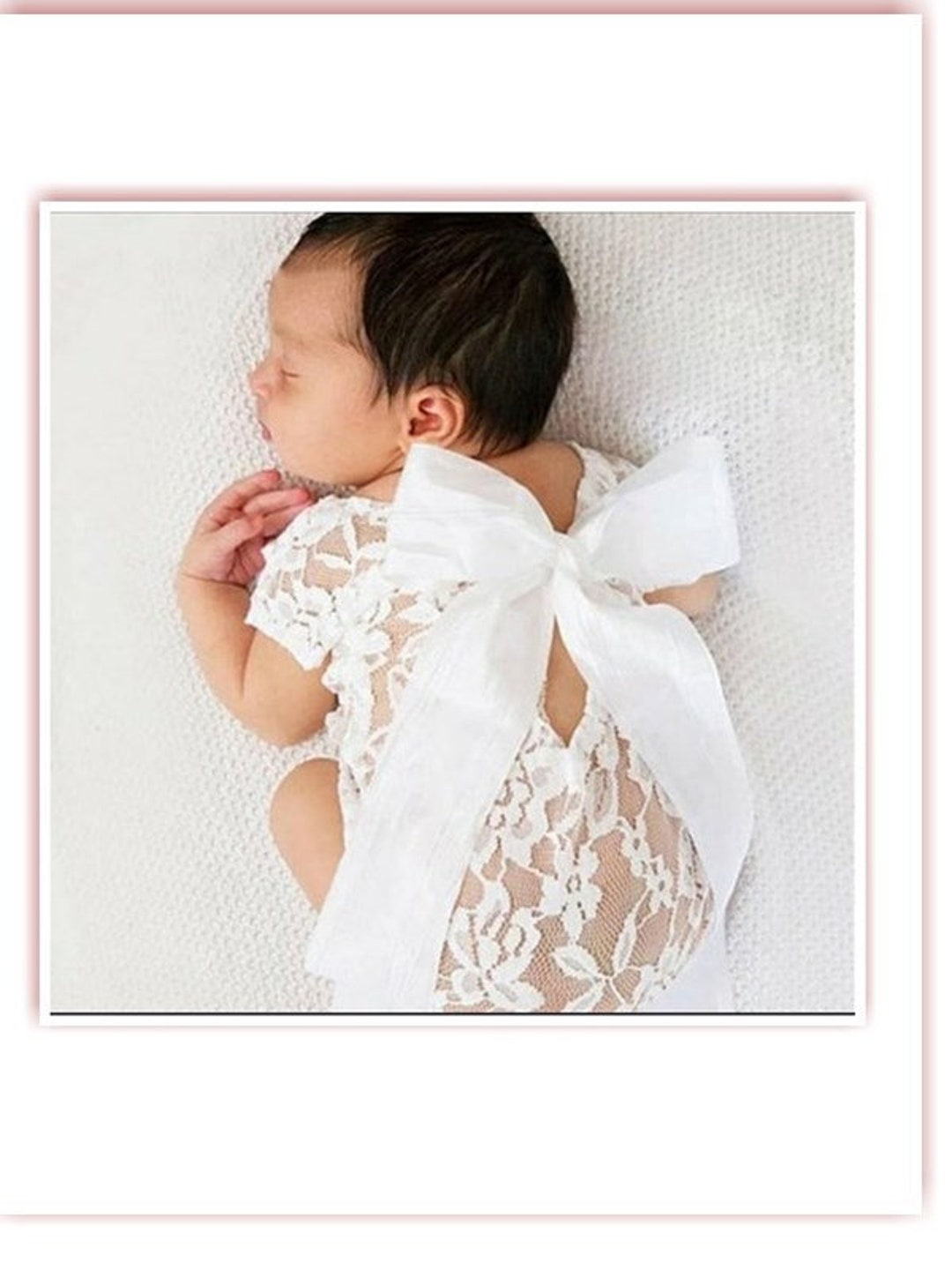 Newborn Lace Romper for Baby Girl Lace Romper Baby Girl Etsy