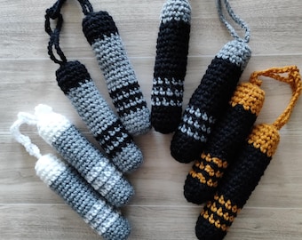 Crochet toy nunchucks, nunchucks-toy, toy for baby and toddler, gift, gift for baby shower, your color choice, аmigurumi, ninja lovers