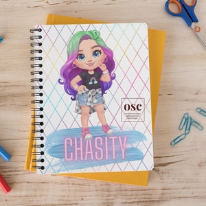 Cuaderno personalizado, Negocio de propiedad negra, Regreso a la escuela, Niña, Cuaderno personalizado, Cuaderno en espiral, Black Girl Magic, útiles escolares