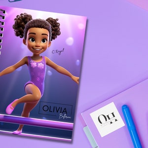 Cuaderno personalizado de niña negra, negocio de propiedad negra, reina negra, niña negra, planificador personalizado, cuaderno espiral, magia de niña negra, regalo