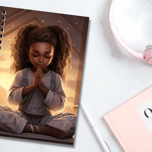 Cuaderno personalizado de niña negra, negocio de propiedad negra, reina negra, niña negra, planificador personalizado, cuaderno espiral, magia de niña negra, regalo