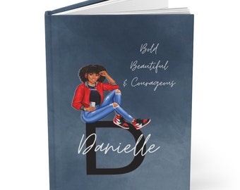 Journal, Girl Journal, Graduation Gift, Black Girl Journal, Granddaughter Gift, Girl Gift, Notebook, Fashion Journal, Women Notebook