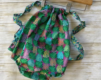 Pineapple Dreams Baby/Toddler Girl Romper. Baby Girl Romper. Baby Sun Suit. Baby Bubble Romper.