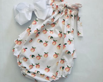 peach romper dress