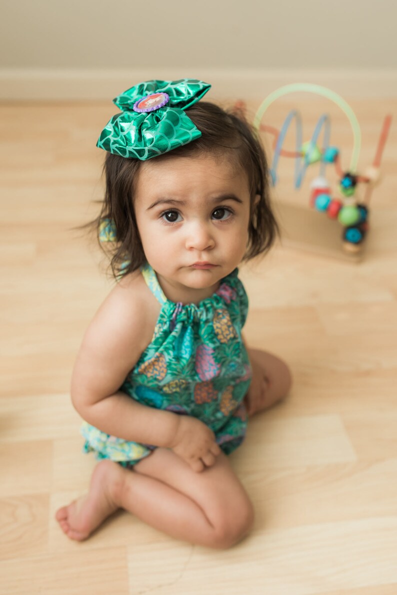 Pineapple Dreams Ruffled Baby Girl Romper. Baby Girl Romper. Etsy