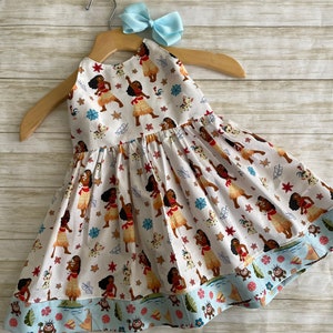 Hawaiian Moana Baby/Toddler/Girls Dress 6mth-6yrs