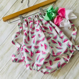 One in A Melon Baby/Toddler Girl Romper, Sunsuit & Bow