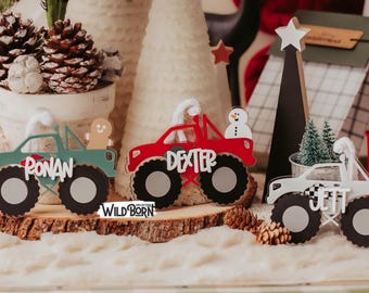 Monster Truck Christmas Ornament