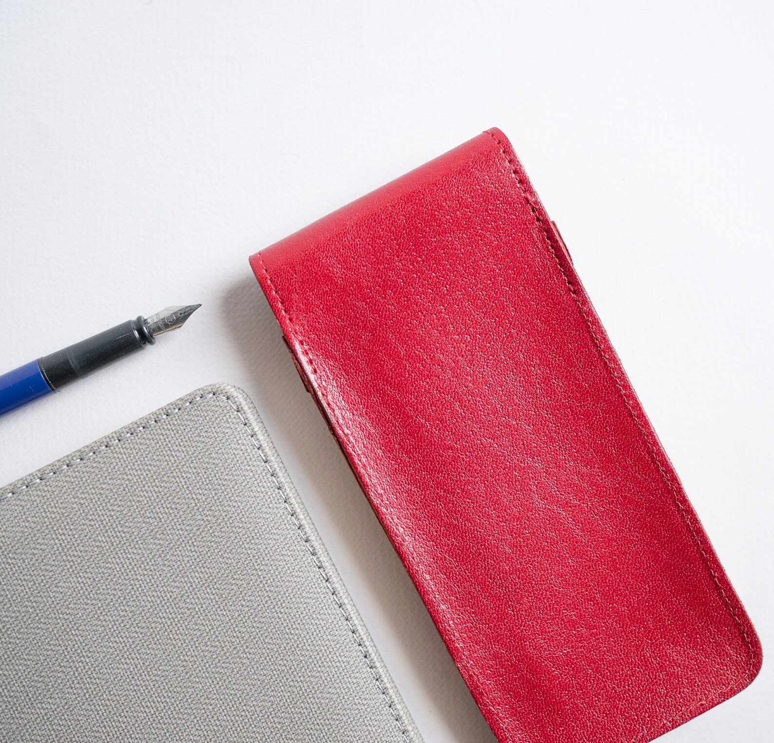 Leather Pen Case for 4 Pens Handmade Pen Case Fountain Pen Etsy