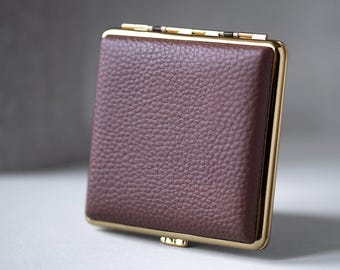 Estuche para cigarrillos personalizado como regalo de boda, Estuche para cigarrillos grabado para padrinos de boda, Estuche para cigarrillos personalizado para padre, Estuche para cigarrillos dorado como recuerdo