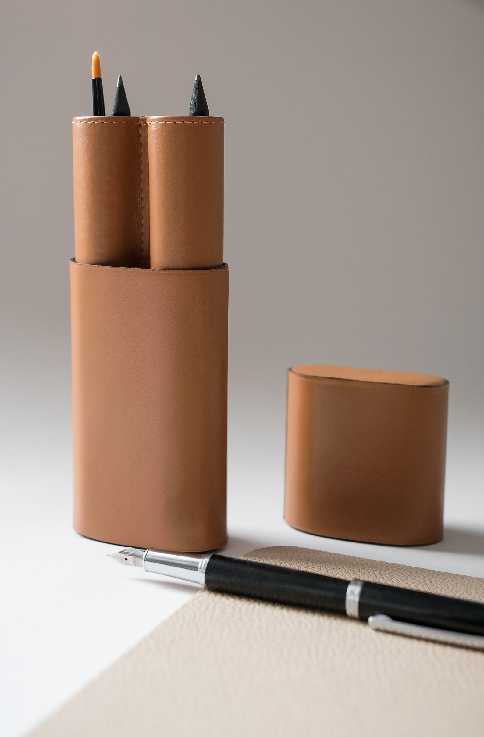 Fountain Pen Holder Fountain Pen Case Personalized Leather Etsy