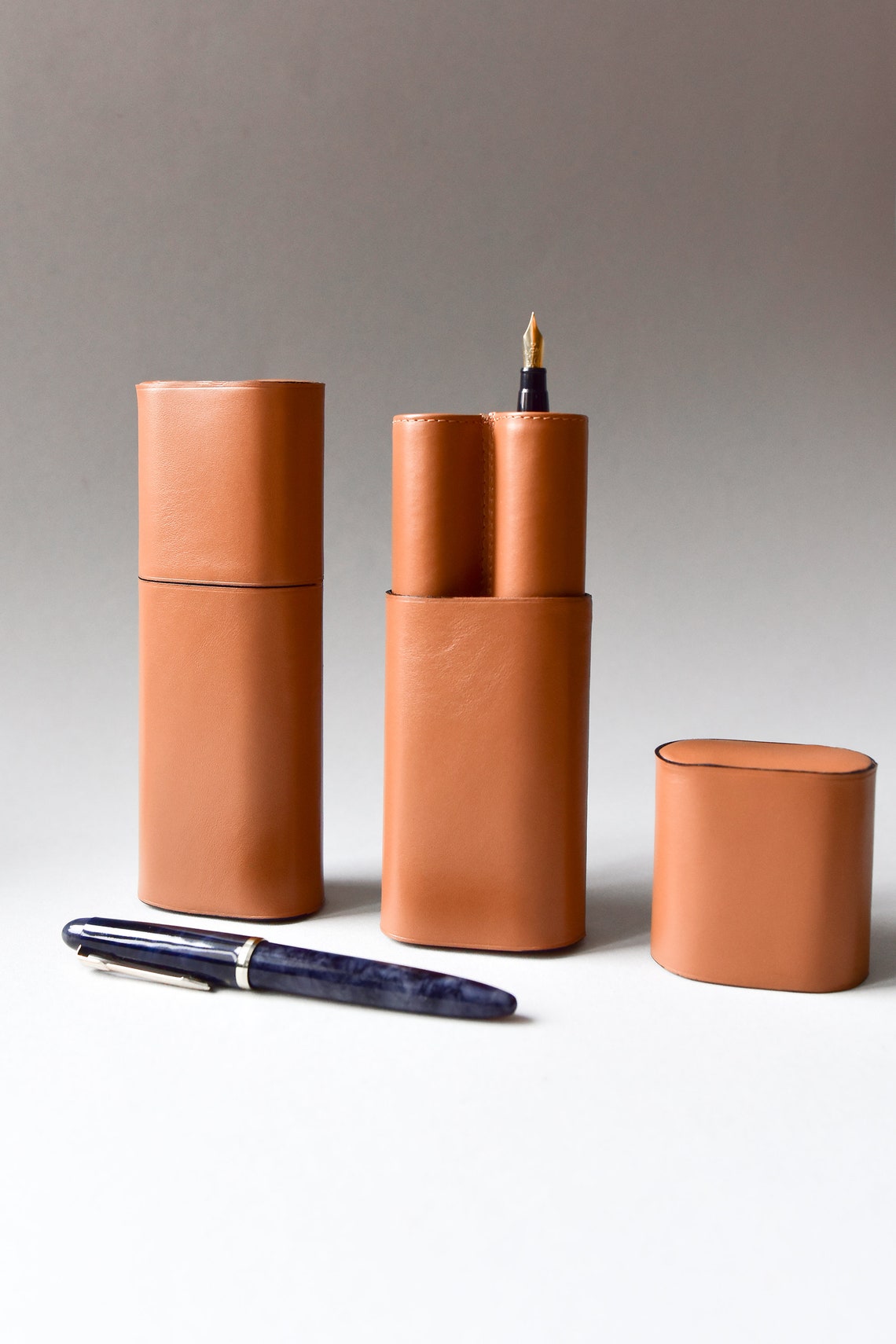 Personalized Leather Pen Case Fountain Pen Case Leather Pen Etsy