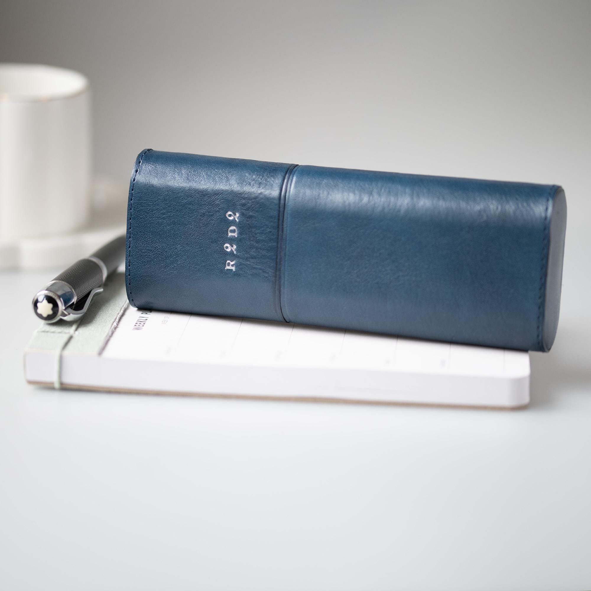 Pen Case for Montblanc Fountain Pen, Leather 2 Pen Case, Fountain