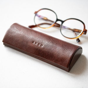 Custodia per occhiali in pelle personalizzata, custodia per occhiali con chiusura magnetica, custodia per occhiali con bottone magnetico, custodia per occhiali da sole, regalo migliore per uomo