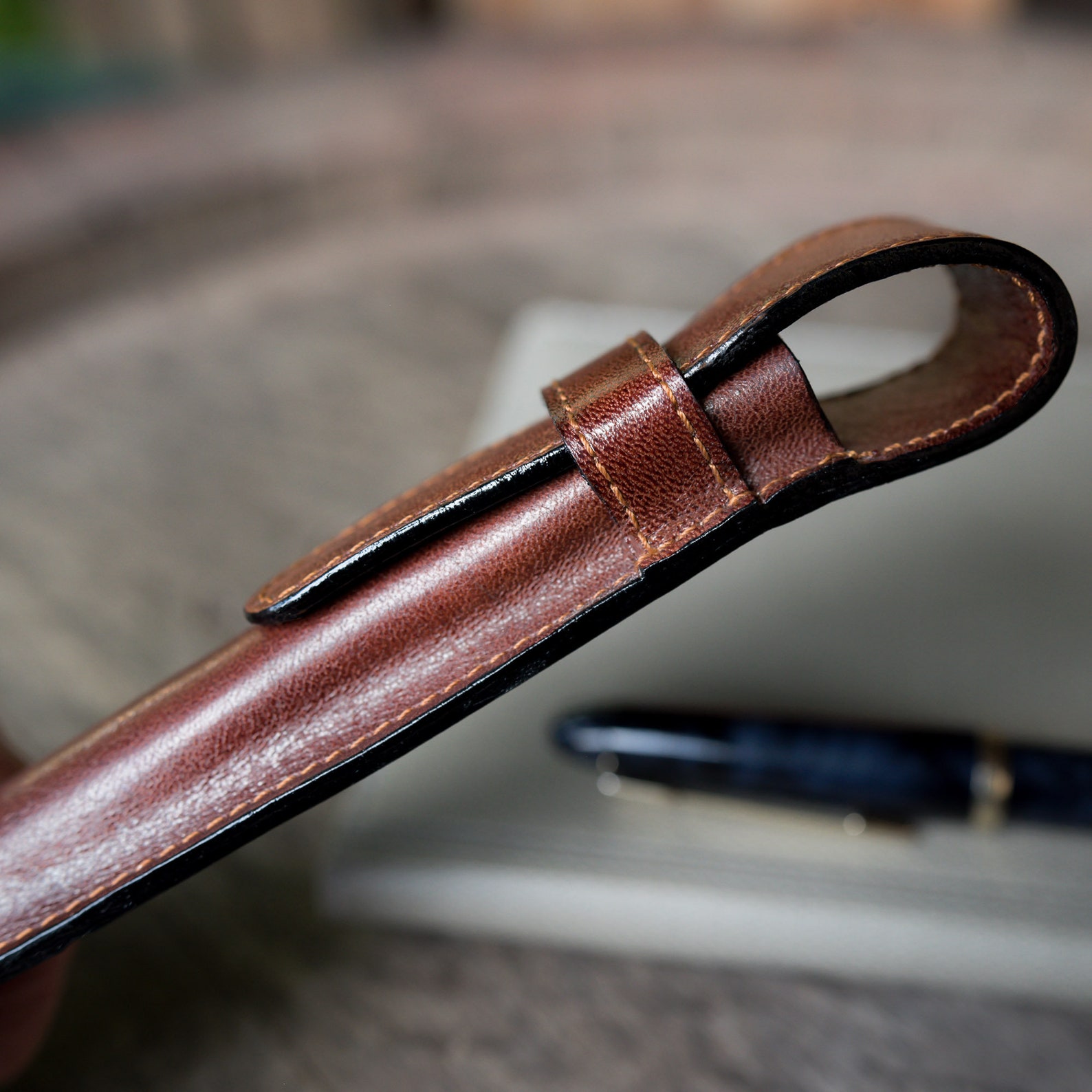 Single Pen Case Fountain Pen Case Leather Pen Case Etsy