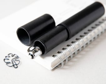 Estuche de cuero para MB 149, Estuche para pluma estilográfica negro, Estuche para instrumentos de escritura, Soporte para pluma estilográfica, Estuche para un bolígrafo grande, Estuche para lápices