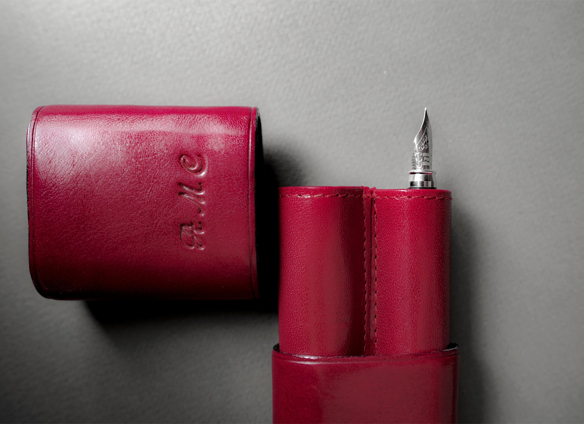 Personalized Leather Pen Case Fountain Pen Case Pen Pouch Etsy