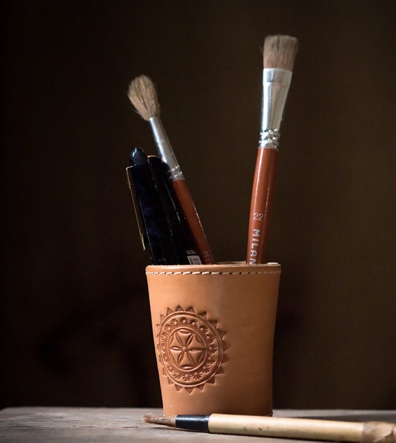 Versatile Handcrafted Ceramic Holder Elegant Makeup Brush and