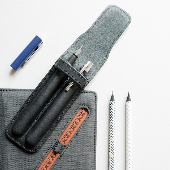 Leather Pen Case for 5 Pen, Soft Fountain Pen Case, Pencil Case With  Magnetic, Oversize Pen Case for Men, Personalized Leather Gift for Him 