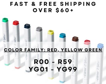 R00 - R59 & YG01 - YG99 ** COPIC Original Marker Gray - U.S. Authorized Retailer