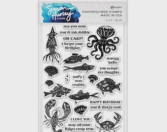 Simon Hurley create. Clear Stamps 6"X9"