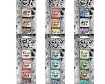 Tim Holtz Distress Mini Oxide Pad 6pc Kit 13-18