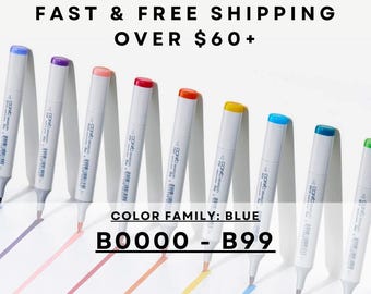 B0000 - B99 * COPIC Sketch Marker Blue - U.S. Authorized Retailer