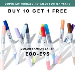 E00 - E95 * COPIC Ciao Marker Earth Brown - Rivenditore autorizzato negli Stati Uniti