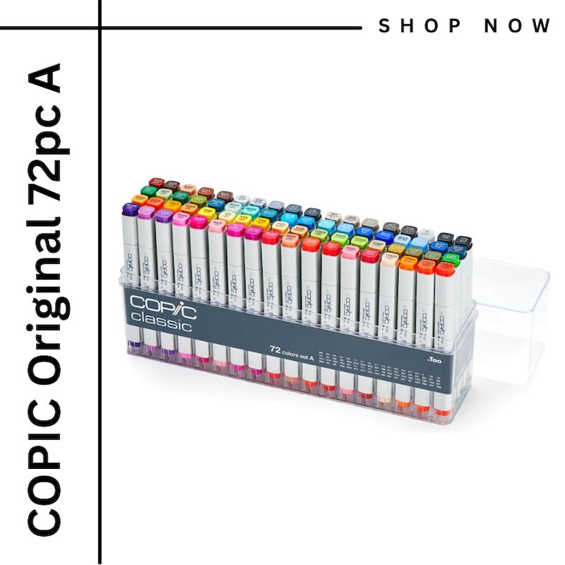 COPIC Original Sets 12pc 24pc 72pc Assorted + Gray Colors - U.S ...