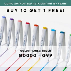 G0000 - G99 * COPIC Sketch Marker Verde - Rivenditore autorizzato negli Stati Uniti