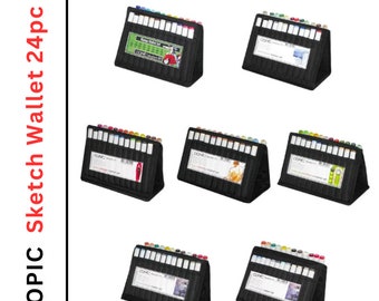 COPIC Sketch Wallet 24pc Landscape Architecture Fashion Figure Product Designs - U.S. Authorized Retailer