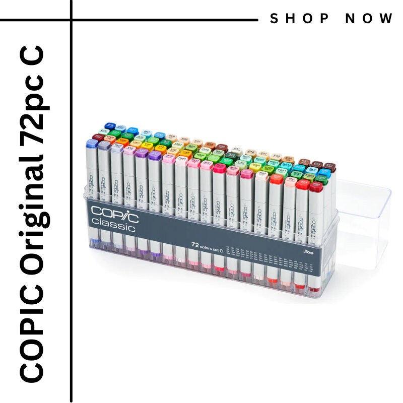 COPIC Original Sets 12pc 24pc 72pc Assorted + Gray Colors - U.S ...