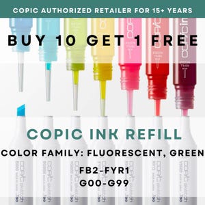 FB2 - G99 * Ricarica inchiostro COPIC Fluorescente + Verde - Rivenditore autorizzato negli Stati Uniti