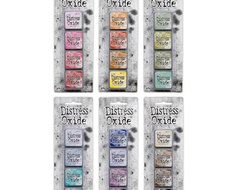 Tim Holtz Distress Mini Oxide Ink Pads 4pc Kit 1-6