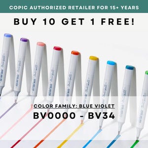 BV0000 - BV34 * COPIC Sketch Marker Blau Violet - US Autorisierter Einzelhändler