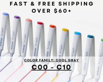C00 - C10 * Marcador COPIC Sketch Cool Gray - Distribuidor autorizado en EE. UU.