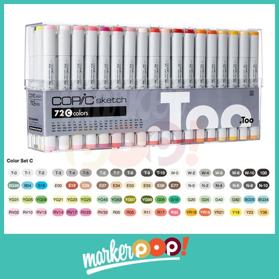 Copic Sketch Marker Set 72 Set