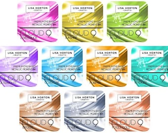 Lisa Horton Crafts Cloud 9 Metallic Ink Pad 10pc Assorted