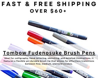 Tombow Fudenosuke Brush Pens