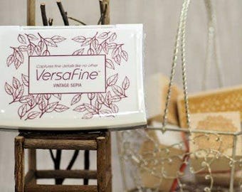 Almohadillas de tinta y reentintadores VersaFine, negro ónix o sepia para estampación